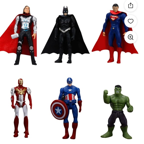 Superhero Action Figure Set - 6 PCS - Picture 1 of 3